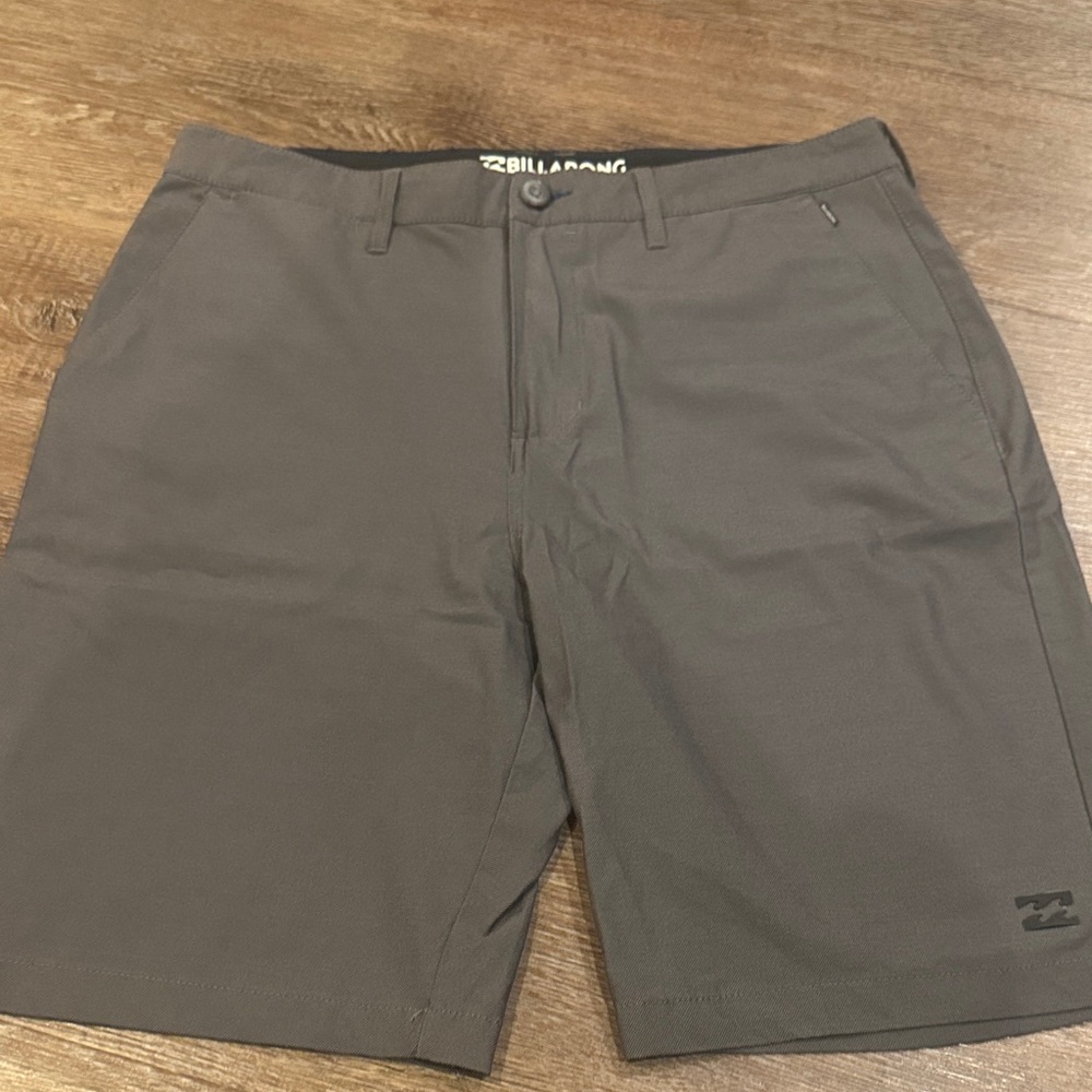 Billabong Men's Charcoal Flat Front Shorts